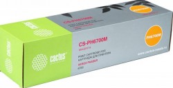 Картридж лазерный Cactus 106R01524 (CS-PH6700M) для принтеров Xerox Phaser 6700 пурпурный 12000 страниц