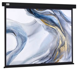 Экран Cactus Wallscreen CS-PSW-180X180-BK, 01:01, настенно-потолочный, рулонный, черный, 180x180 см