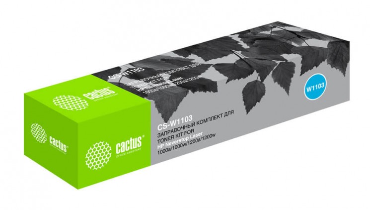 Картридж лазерный Cactus CS-W1103 для HP Neverstop Laser 1000/1200 черный, 2500 стр.