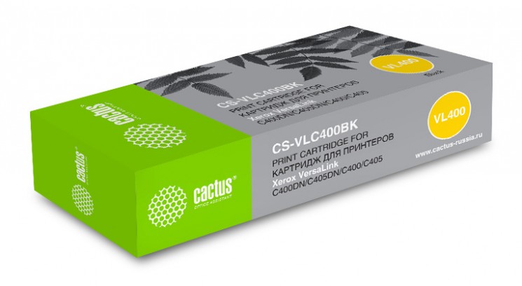 Картридж лазерный Cactus CS-VLC400BKW 106R03532 черный для Xerox VersaLink C400DN/ C405DN/ C400/ 405/ C400N/ C405N (10500 стр.)