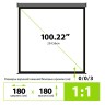 Экран Cactus Wallscreen CS-PSW-180X180-SG, 01:01, настенно-потолочный, рулонный, серый, 180x180 см