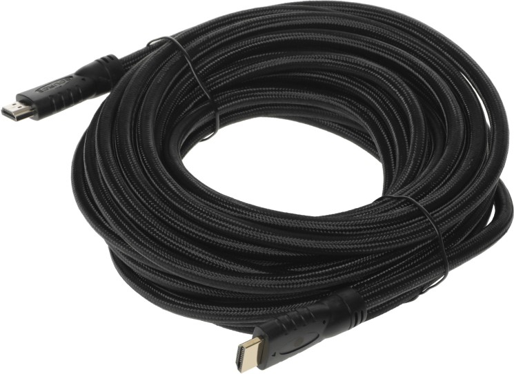 Кабель аудио-видео Cactus CS-HDMI.2-10 HDMI (m)/HDMI (m) 10м. позолоч.конт. черный