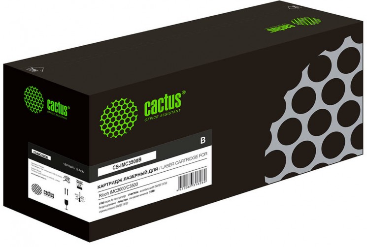 Картридж лазерный Cactus CS-IMC3500B (842255) для принтеров Ricoh IMC3000/ C3500 черный 31000 страниц