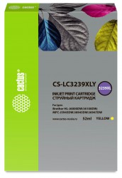 Картридж струйный Cactus CS-LC3239XLY для Brother HL-J6000DW/ J6100DW, Желтый (52 мл)