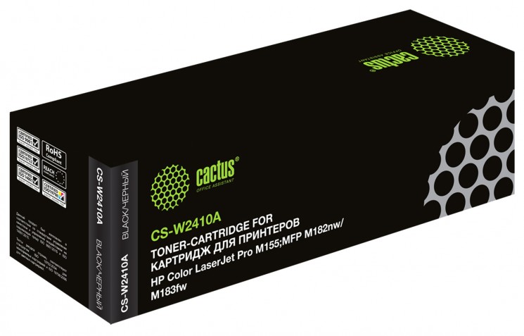 Картридж лазерный Cactus CS-W2410A для принтеров HP Color LaserJet Pro M155 MFP M182nw/ M183fw черный, 1050 стр.