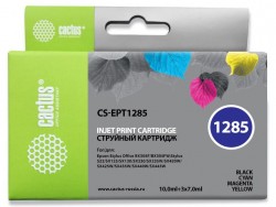 Картридж струйный Cactus CS-EPT1285 черный/голубой/пурпурный/желтый набор (31мл) для Epson Stylus SX125/SX425W/SX420W/S22/Office BX305F/BX305FW