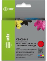 Картридж струйный Cactus CL-441 (CS-CL441) для принтеров Canon PIXMA MG2140/ MG3140, многоцветный, 16 мл