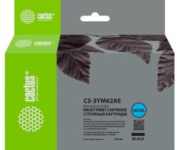 Картридж струйный Cactus 305XL (CS-3YM62AE) для принтеров HP DeskJet 2320/ 2710/ 2720/ 4120, черный, 18 мл