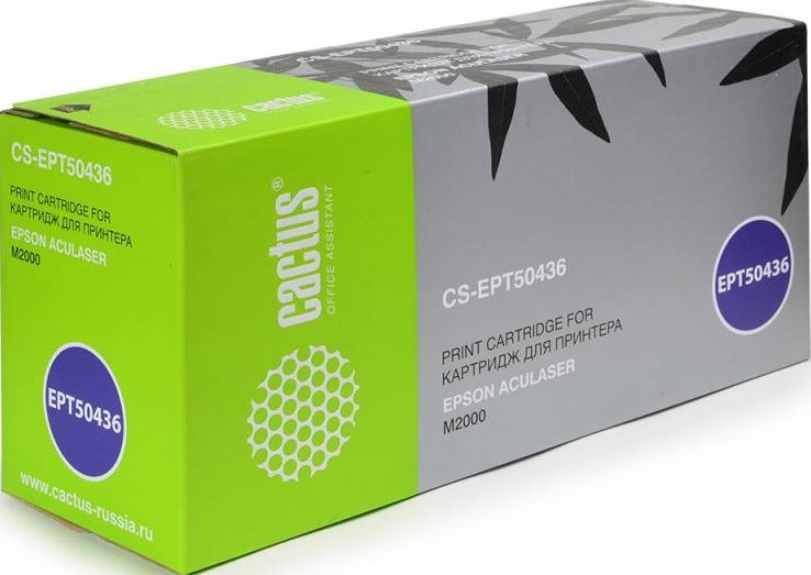 Картридж лазерный Cactus EPT50436 (CS-EPT50436) для принтеров Epson AL M2000 черный 3500 страниц