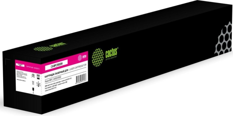 Картридж Cactus Type MPC5502E (CS-MPC5502EM) для Ricoh MPС C4502/ C5502 (842022) пурпурный, 22500 стр.