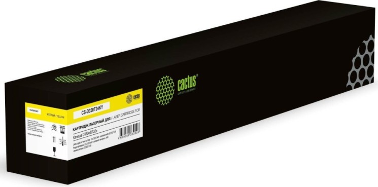 Картридж Cactus D320T24KY (CS-D320T24KY) Yellow для Катюша D330e/ D332e, жёлтый, 24000 стр.