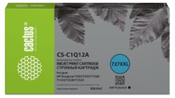 Картридж струйный Cactus №727 (CS-C1Q12A) для принтеров HP Designjet T920/ T930/ T1500/ T1530, черный, 300 мл