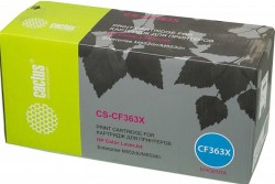 Картридж лазерный Cactus CF363X (CS-CF363X) для принтеров HP Color LaserJet M552dn/ M553dn пурпурный 9500 страниц