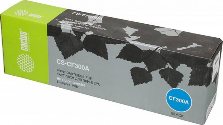 Картридж лазерный Cactus CF300AV (CS-CF300AV) для принтеров HP Color LaserJet Enterprise M880 черный 29500 страниц