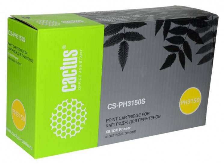 Картридж лазерный Cactus CS-PH3150S 109R00746 для Xerox Phaser 3150/3150b/3150n/3151 черный, 3500 стр.