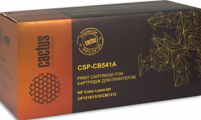 Картридж лазерный Cactus CB541A (CSP-CB541A) для принтеров HP LaserJet CP1215/ 1515 голубой 2200 страниц