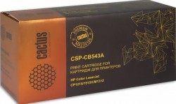 Картридж лазерный Cactus CB543A (CSP-CB543A) для принтеров HP Color LaserJet CP1215 пурпурный 2200 страниц