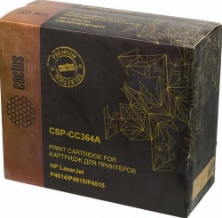 Картридж лазерный Cactus CC364A (CSP-CC364A) для принтеров HP P4014/ P4015/ P4515 черный 15000 страниц