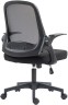 Кресло Cactus CS-MC212-BK черный низк.спин. крестов. пластик пластик черный