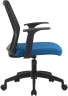 Кресло Cactus CS-MC222-BKBL черный сиденье темно-синий сетка/ткань низк.спин. крестов. пластик пластик черный