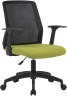 Кресло Cactus CS-MC222-BKGN черный сиденье салатовый сетка/ткань низк.спин. крестов. пластик пластик черный
