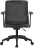 Кресло Cactus CS-MC222-BKGN черный сиденье салатовый сетка/ткань низк.спин. крестов. пластик пластик черный
