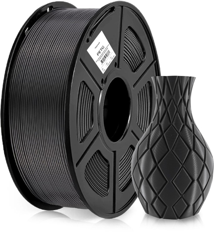 Пластик для принтера 3D Cactus CS-3D-PETG-1KG-BLACK PETG d1.75мм 1кг L316м 1цв.