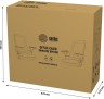 Кресло Cactus CS-MC313-BKGY черный/серый сетка/ткань низк.спин. крестов. пластик пластик черный