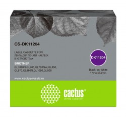 Картридж ленточный Cactus CS-DK11204 черный для Brother P-touch QL-500/ QL-550/ QL-700/ QL-800