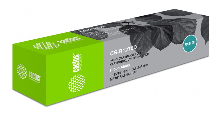 Картридж лазерный Cactus CS-R1270DRU для принтеров Ricoh Aficio 1515/ 1515F/ 1515MF/ 1515PS/ MP 161/ 161F/ 161L/ 161LN/ 161SPF черный, 7000 стр.