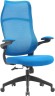 Кресло Cactus CS-MC505-BL темно-синий сиденье темно-синий сетка/ткань крестов. пластик