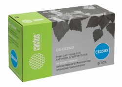 Картридж лазерный Cactus CS-CE250X черный (10500стр.) для HP CLJ CP3525/CM3530