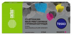 Картридж струйный Cactus CS-EPT05A300 (T05A3) для Epson WorkForce Pro WF-C878/ C879, Пурпурный (215 мл)