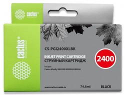 Картридж струйный Cactus CS-PGI2400XLBK черный (74.6мл) для Canon MAXIFY iB4040/ МВ5040/ МВ5340