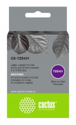 Картридж ленточный Cactus CS-TZE431 черный для Brother 1010/ 1280/ 1280VP/ 2700VP