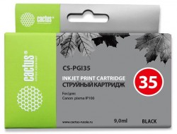 Картридж струйный Cactus CS-PGI35 черный (9мл) для Canon Pixma IP100