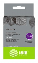 Картридж ленточный Cactus CS-TZE651 черный для Brother 1010/ 1280/ 1280VP/ 2700VP