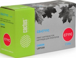 Картридж лазерный Cactus 711C (CS-C711C) для принтеров Canon LBP5300 голубой 6000 страниц