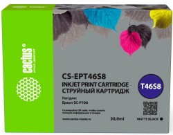 Картридж струйный Cactus T46S8 (CS-EPT46S8) для принтеров Epson SureColor SC-P700, черный, 30 мл