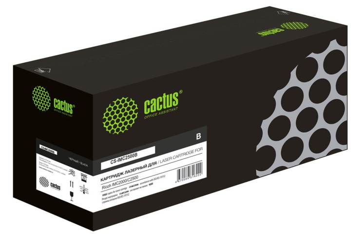 Картридж лазерный Cactus (CS-IMC2500B) для принтеров Ricoh IMC2000/ C2500, черный, 16500 стр.