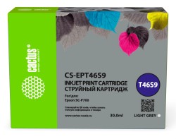 Картридж струйный Cactus T46S9 (CS-EPT46S9) для принтеров Epson SureColor SC-P700, светло-серый, 30 мл