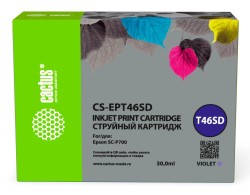 Картридж струйный Cactus T46SD (CS-EPT46SD) для принтеров Epson SureColor SC-P700, фиолетовый, 30 мл