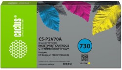 Картридж струйный Cactus №730 (CS-P2V70A) для принтеров HP Designjet T1600/ 1700/ 2600, желтый, 300 мл