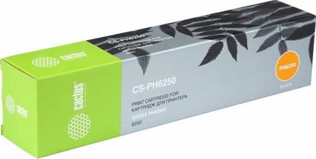 Картридж лазерный Cactus 106R00671 (CS-PH6250) для принтеров Xerox Phaser 6250 черный 4000 страниц