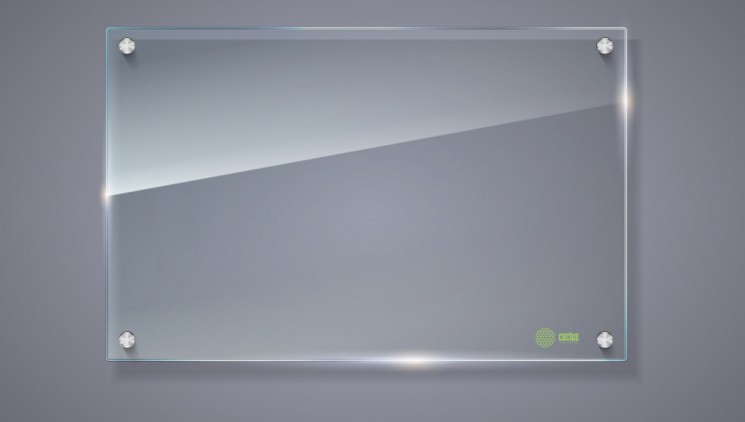 Демонстрационная доска Cactus CS-GBD-65x100-TR стекло стеклянная 65x100см прозрачный