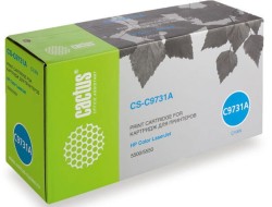Картридж лазерный Cactus (CS-C9731A) для принтеров HP CLJ 5500/ 5550, голубой, 13000 стр.