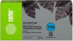 Картридж струйный Cactus №730 (CS-P2V73A) для принтеров HP Designjet T1600/ 1700/ 2600, черный, 300 мл