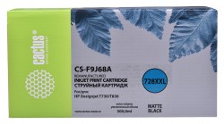 Картридж струйный Cactus 728XXL CS-F9J68A черный матовый (300мл) для HP DJ T730/T830