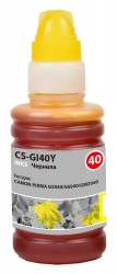Чернила Cactus CS-GI40Y, желтый (100мл) для Canon Pixma G5040/ G6040/ GM2040