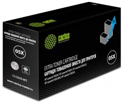 Картридж лазерный Cactus CS-CE505X-MPS для принтеров HP LaserJet P2050 /P2055/ P2055D/ P2055DN/ P2055X, Черный 13000 страниц